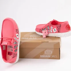 Womens HEYDUDE x Mean Girls Wendy Burn Book Slip-On Casual Shoe - Pink