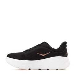 Womens HOKA Bondi 9 Running Shoe - Black / Rose Gold