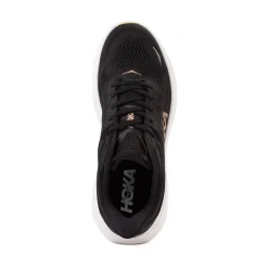 Womens HOKA Bondi 9 Running Shoe - Black / Rose Gold