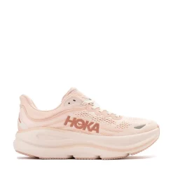 Womens HOKA Bondi 9 Running Shoe - Rose Latte / Rose Cream