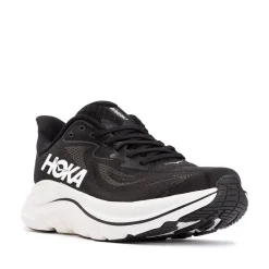 Womens HOKA Clifton 10 Athletic Shoe - Black / White