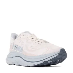 Womens HOKA Clifton 10 Athletic Shoe - Grout / Mineral Blue