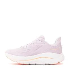 Womens HOKA Clifton 10 Athletic Shoe - Lilac Cream / Tangerine Glow