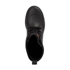 Womens Hunter Diana Lace-Up Rain Boot - Black