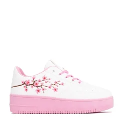 Womens KOI Footwear Morning Sakura Platform Trainer - White