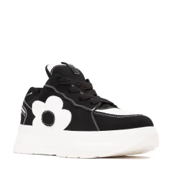 Womens KOI Footwear Petal Husk Chunky Trainer - Black