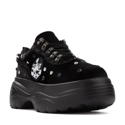 Womens KOI x The Twilight Saga Olympic Coven Crest Platform Sneaker - Black