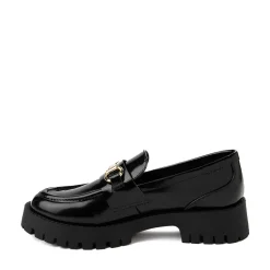 Womens Madden Girl Harlow Platform Loafer - Black