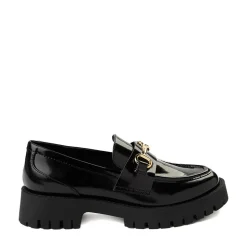 Womens Madden Girl Harlow Platform Loafer - Black