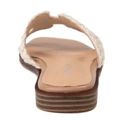 Womens Madden Girl Harmony Crochet H-Strap Slide Sandal - Natural
