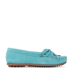 Womens Minnetonka Thunderbird "Animikii" Hardsole Moccasin - Turquoise