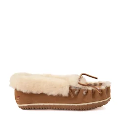 Womens Minnetonka Ultimate Sheepskin Slipper - Tan