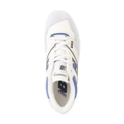 Womens New Balance 550 Athletic Shoe - White / Blue