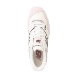 Womens New Balance 550 Athletic Shoe - White / Pink