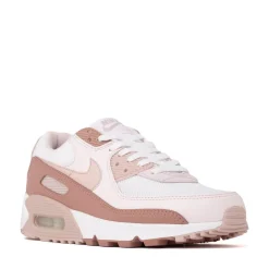 Womens Nike Air Max 90 Athletic Shoe - Particle Pink / Pearl Pink / Silt Red