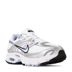 Womens Nike Air Max Moto 2K Athletic Shoe - White / Metallic Silver / Black / Hydrogen Blue