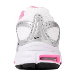 Womens Nike Air Max Moto 2K Athletic Shoe - White / Metallic Silver / Black / Pink Spell