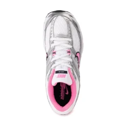 Womens Nike Air Max Moto 2K Athletic Shoe - White / Metallic Silver / Black / Pink Spell