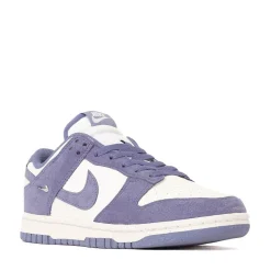 Womens Nike Dunk Low Athletic Shoe - Sail / Metallic Silver / World Indigo