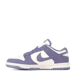 Womens Nike Dunk Low Athletic Shoe - Sail / Metallic Silver / World Indigo