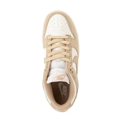 Womens Nike Dunk Low Athletic Shoe - Sail / White / Metallic Gold / Linen