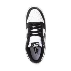 Womens Nike Dunk Low Athletic Shoe - White / White / Black