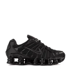 Womens Nike Shox TL Athletic Shoe - Black / Metallic Hematite / Max Orange / Black