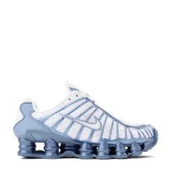 Womens Nike Shox TL Athletic Shoe - White / Work Blue