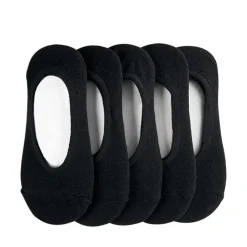 Womens No-Show Liners 5 Pack - Black