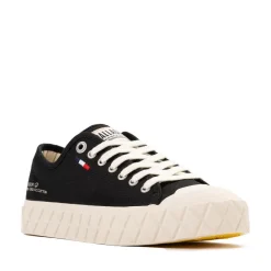 Womens Palladium Palla Ace Sneaker - Black / White Cap Gray