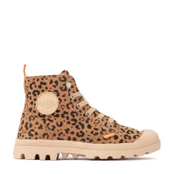 Womens Palladium Pampa Hi Zip WL Leo Boot - Dear Brown / Black