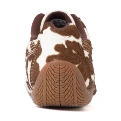 Womens PUMA Speedcat Cow Print - Chocolate Brown / Warm White