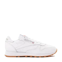 Womens Reebok Classic Leather Athletic Shoe - White / Gum