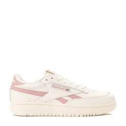 Womens Reebok Club C Double Athletic Shoe - Chalk / Smokey Rose