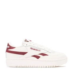 Womens Reebok Club C Double Revenge Athletic Shoe - Chalk / Classic Burgundy