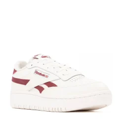 Womens Reebok Club C Double Revenge Athletic Shoe - Chalk / Classic Burgundy