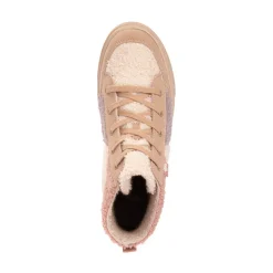 Womens Rocket Dog Flair Patchwork Platform Casual Shoe - Natural