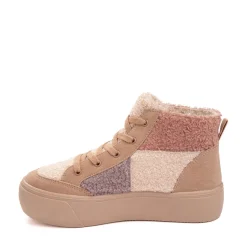 Womens Rocket Dog Flair Patchwork Platform Casual Shoe - Natural