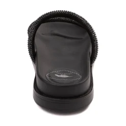 Womens Rocket Dog Sparkle Slide Sandal - Black