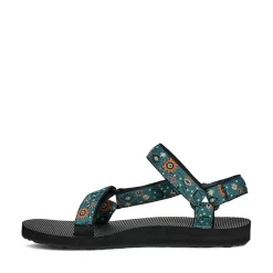 Womens Teva Original Universal Sandal - Astronomy Blue Opal / Pale Lime Yellow