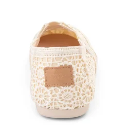 Womens TOMS Alpargata Crochet Slip-On Casual Shoe - Cream