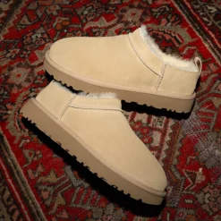 Womens UGG® Classic Micro Boot - Sand
