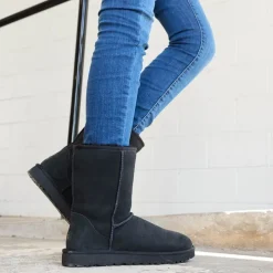 Womens UGG® Classic Short II Boot - Black