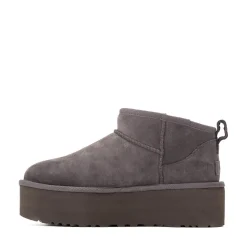 Womens UGG® Classic Ultra Mini Platform Boot - Dark Grey