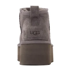 Womens UGG® Classic Ultra Mini Platform Boot - Dark Grey