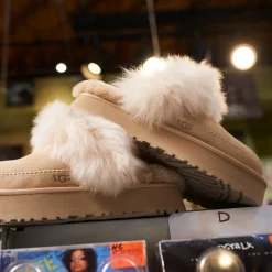 Womens UGG® Disquette Chalet Platform Clog - Sandcastle