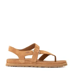 Womens UGG® GoldenGaze Toe Post Sandal - Chestnut