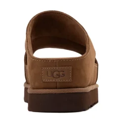 Womens UGG® Goldenstar Hi Cutout Slide - Dark Chestnut