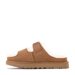 Womens UGG® Greenport Strap Slide Sandal - Chestnut