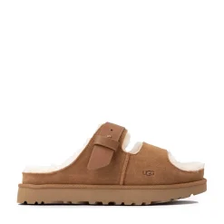 Womens UGG® Greenport Strap Slide Sandal - Chestnut